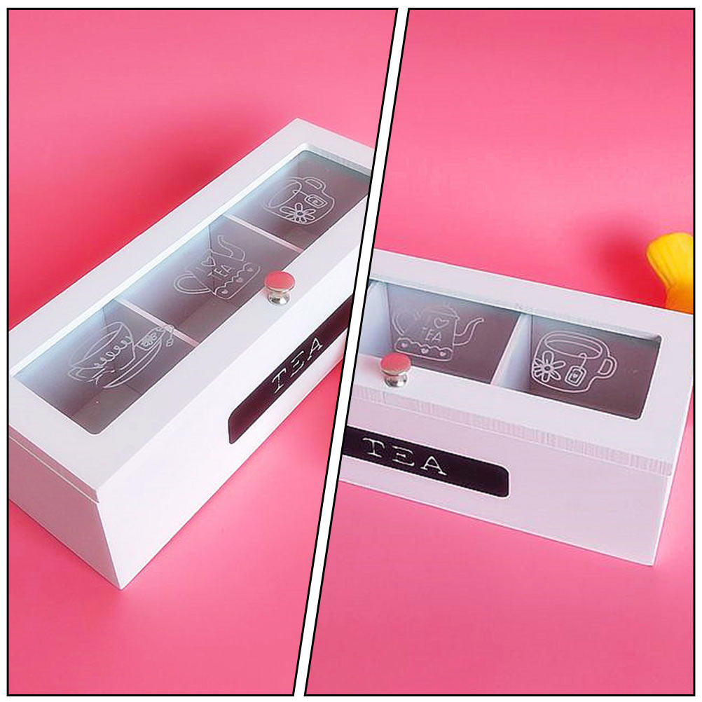 Boîte de rangement en bois pou - Coffee Tea Sugar avis et prix