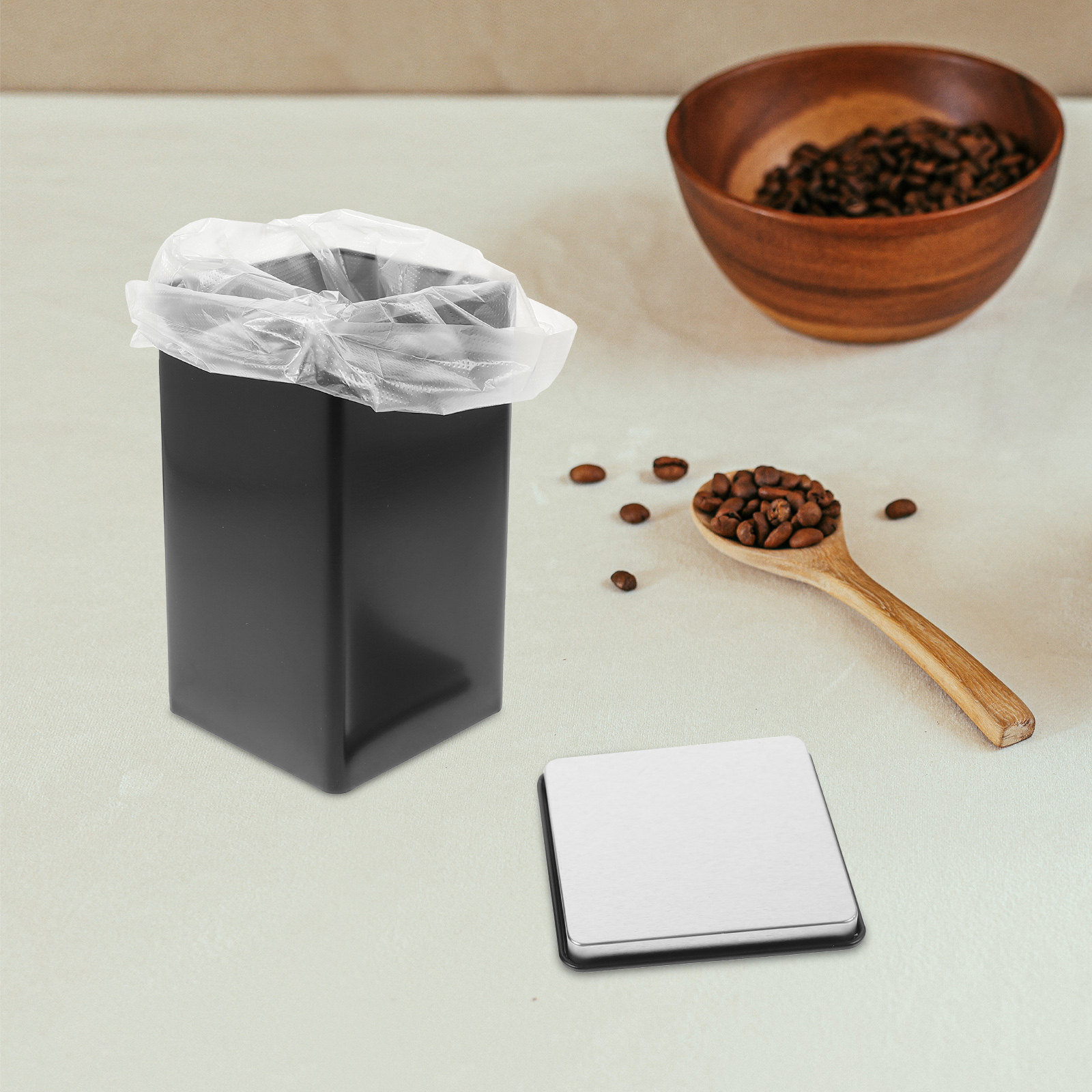 4 bocaux en fer blanc pour le  - Coffee Tea Sugar avis et prix